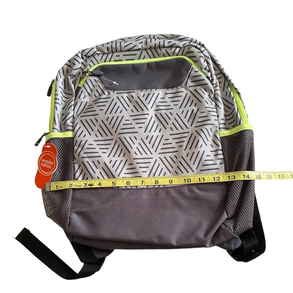 Wonder Nation Gray Backpack Book Bag - Picture 3 of 4